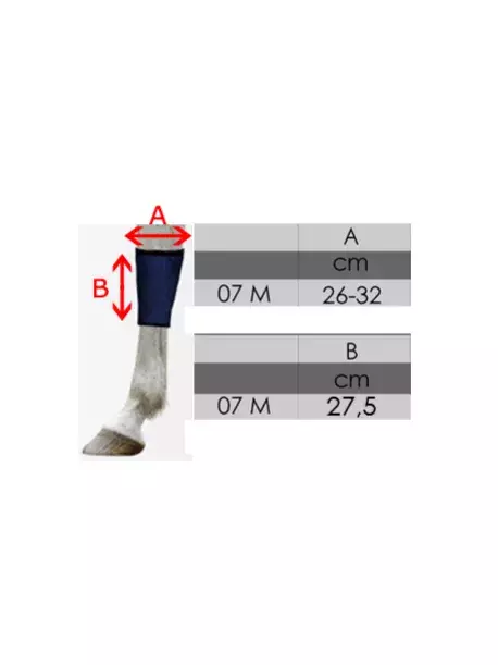 Chladící bandáž na nohy krátká - velikosti